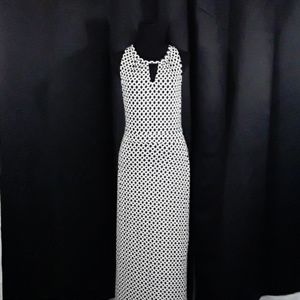 Banana Republic Black/White Maxi Dress